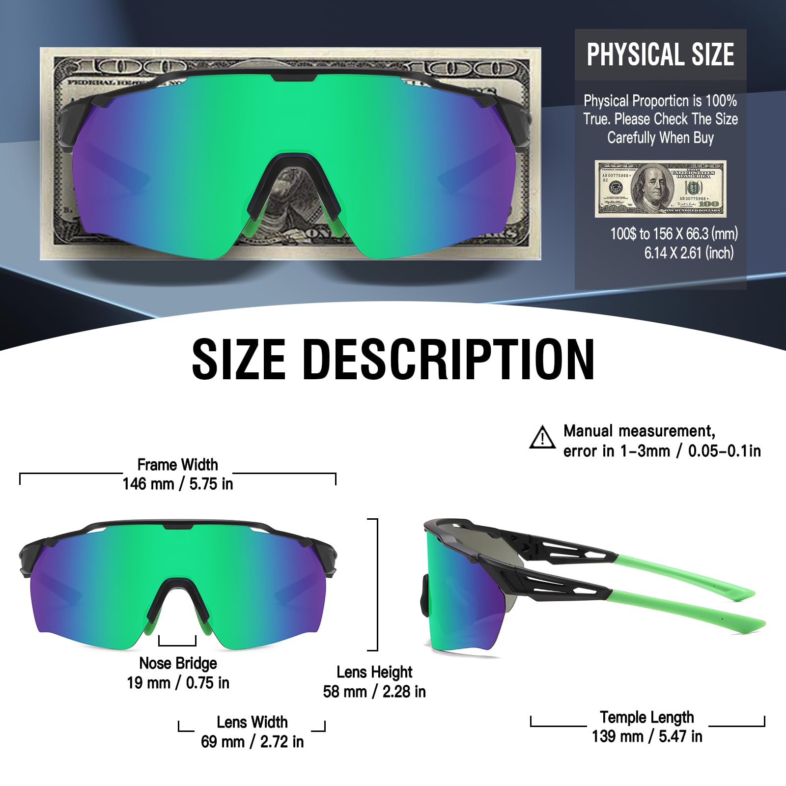 DUCO Cycling Sunglasses for Men Women Sports Sunglasses uv 400 Protection TR90 Baseball Driving Fishing Sun glasses 0038 - Image 3